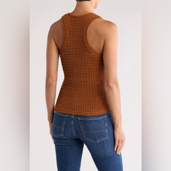 NWT Madewell Open Stitch Crewneck Sweater Tank SZ M - Picture 3 of 5